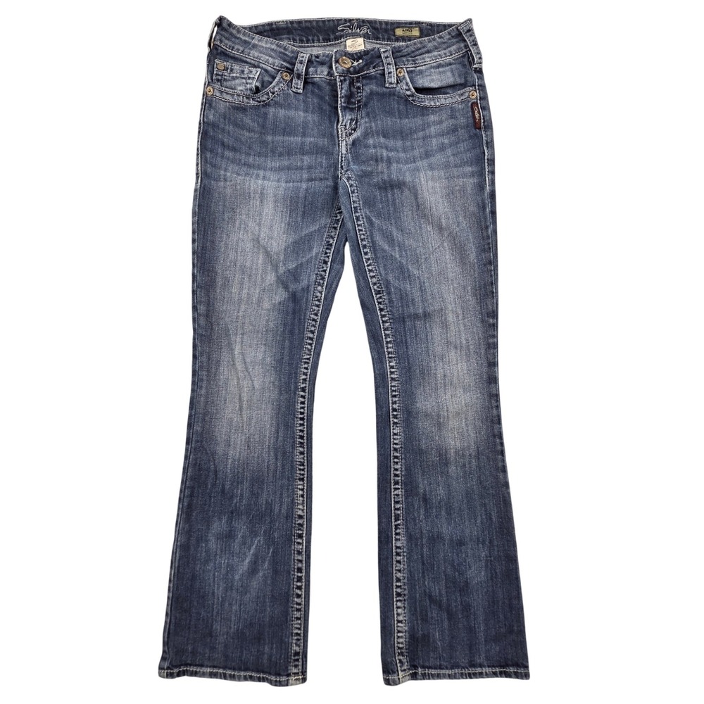 Silver Jeans Co‎ Aiko Bootcut Blue Denim Jeans Medium Wash Mid Rise Womens 30x30